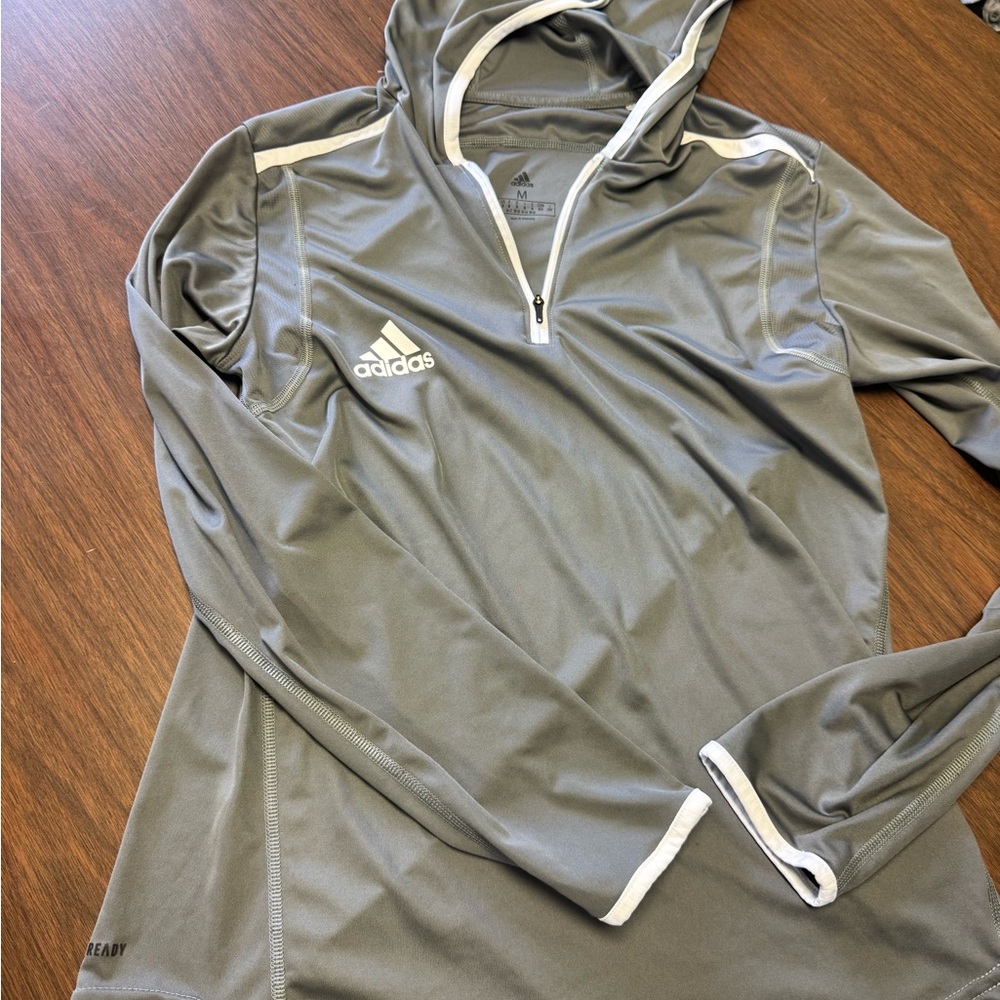 Adidas Gray Performance Hoodie
